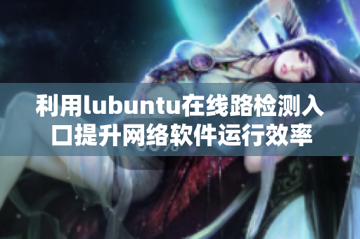 利用lubuntu在線路檢測入口提升網(wǎng)絡(luò)軟件運行效率