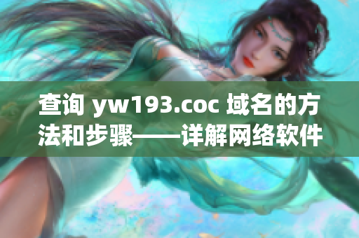 查詢 yw193.coc 域名的方法和步驟——詳解網(wǎng)絡(luò)軟件查詢術(shù)