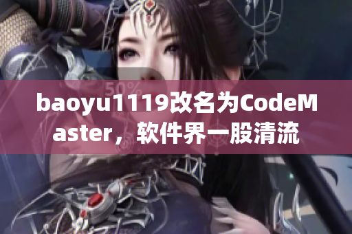 baoyu1119改名為CodeMaster，軟件界一股清流