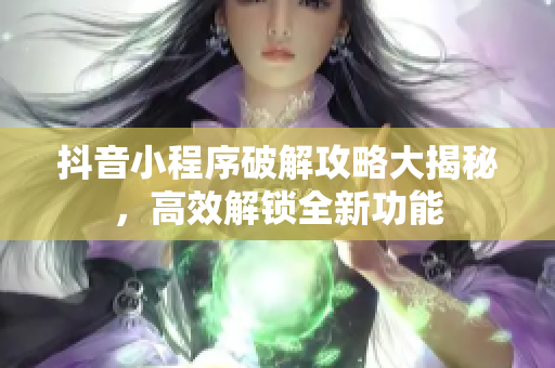 抖音小程序破解攻略大揭秘，高效解鎖全新功能