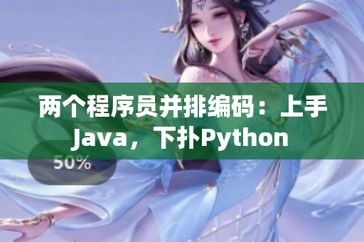 兩個(gè)程序員并排編碼：上手Java，下?lián)銹ython