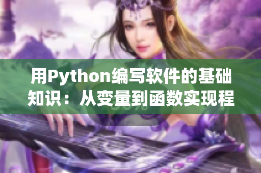 用Python編寫軟件的基礎(chǔ)知識：從變量到函數(shù)實現(xiàn)程序設(shè)計