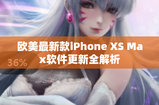 歐美最新款iPhone XS Max軟件更新全解析