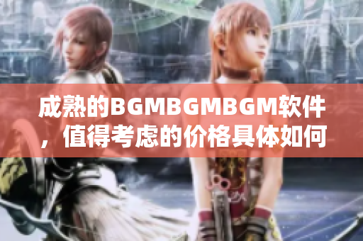 成熟的BGMBGMBGM軟件，值得考慮的價格具體如何？