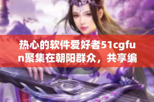 熱心的軟件愛好者51cgfun聚集在朝陽群眾，共享編程樂趣