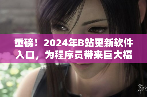 重磅！2024年B站更新軟件入口，為程序員帶來巨大福音！